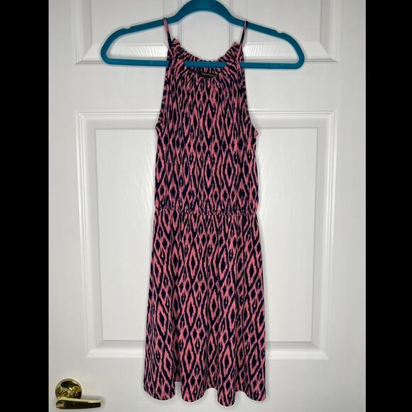 BANANA REPUBLIC Womens Ikat Spaghetti Strap Fit and Flare Dress Petite XXS - Picture 4 of 9
